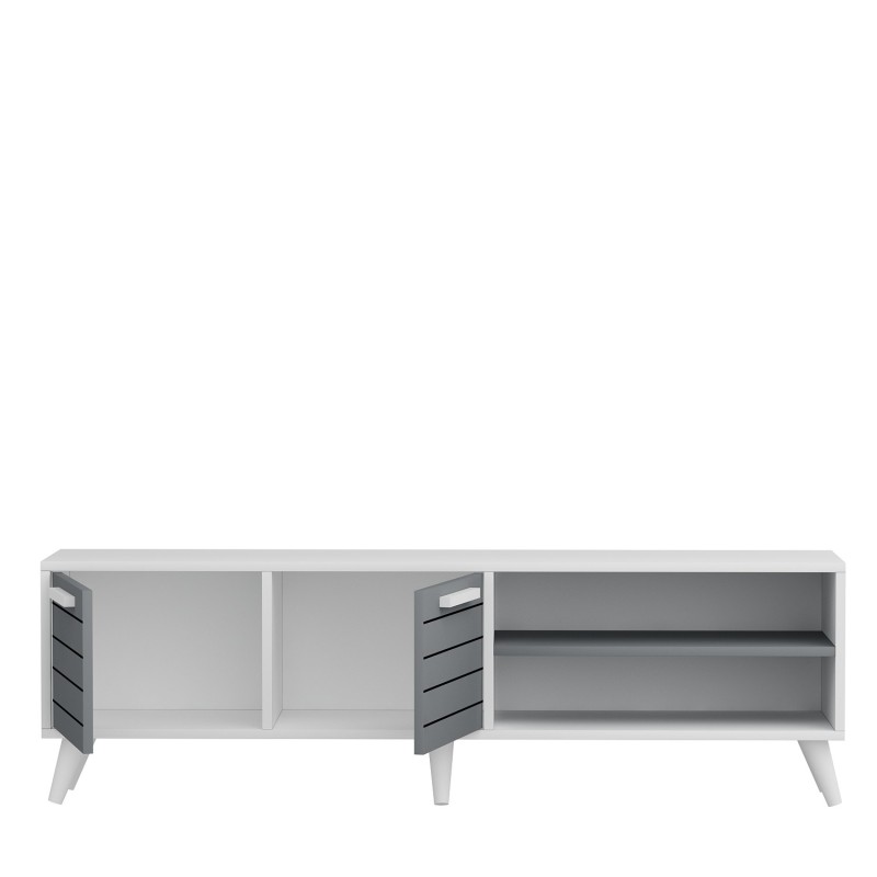 TV Stand Noyan - White, Anthracite White
Anthracite