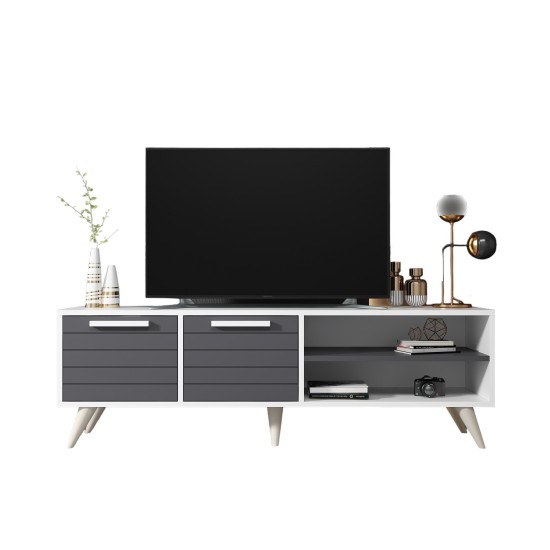 TV Stand Noyan - White, Anthracite White
Anthracite TV Stand Noyan - White, Anthracite White
Anthracite