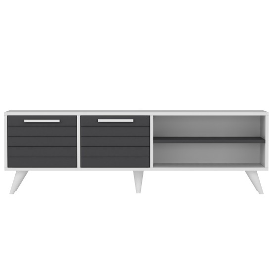 TV Stand Noyan - White, Anthracite White
Anthracite TV Stand Noyan - White, Anthracite White
Anthracite