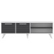 TV Stand Noyan - White, Anthracite White
Anthracite TV Stand Noyan - White, Anthracite White
Anthracite