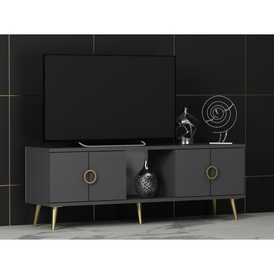 TV Stand Cey - Anthracite Anthracite TV Stand Cey - Anthracite Anthracite