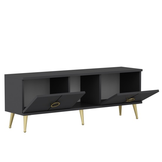 TV Stand Cey - Anthracite Anthracite TV Stand Cey - Anthracite Anthracite