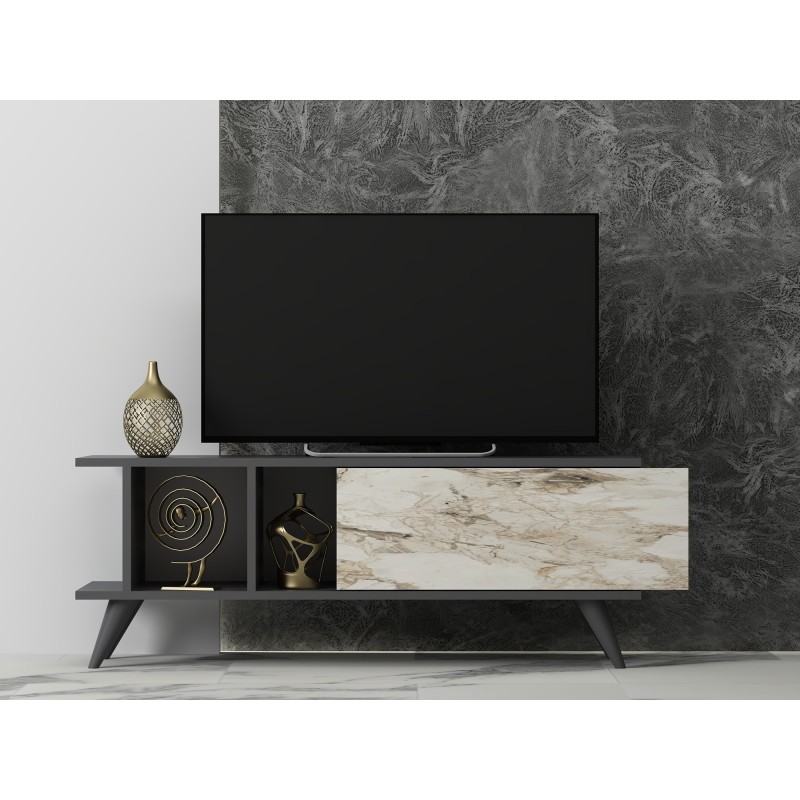TV Stand Liberty - Anthracite, Marble Anthracite
Marble