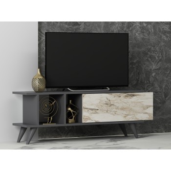 TV Stand Liberty - Anthracite, Marble Anthracite
Marble