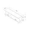 TV Stand Liberty - White, Marble White
Marble