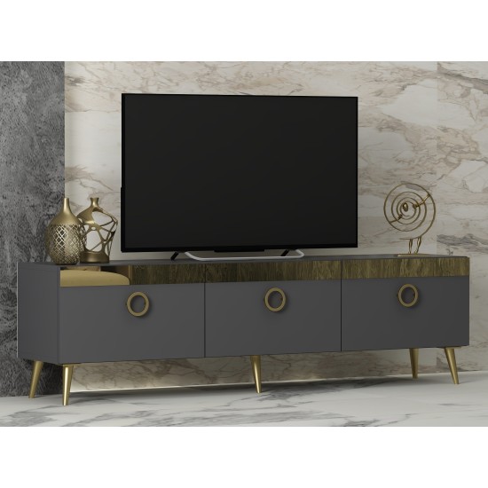 TV Stand Safar - Anthracite Anthracite TV Stand Safar - Anthracite Anthracite
