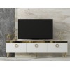 TV Stand Safar - White White