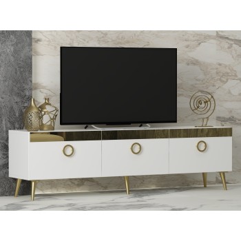 TV Stand Safar - White White