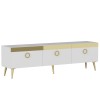 TV Stand Safar - White White
