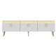 TV Stand Safar - White White TV Stand Safar - White White