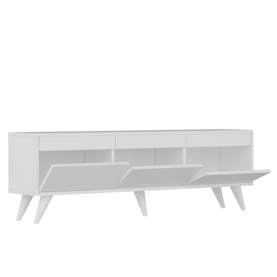 TV Stand River - White White TV Stand River - White White