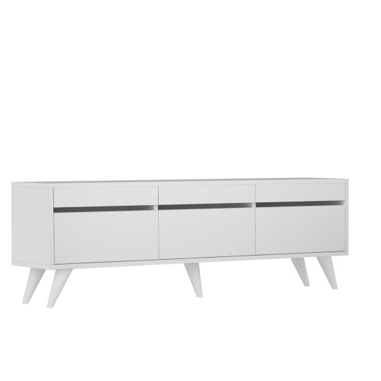 TV Stand River - White White TV Stand River - White White