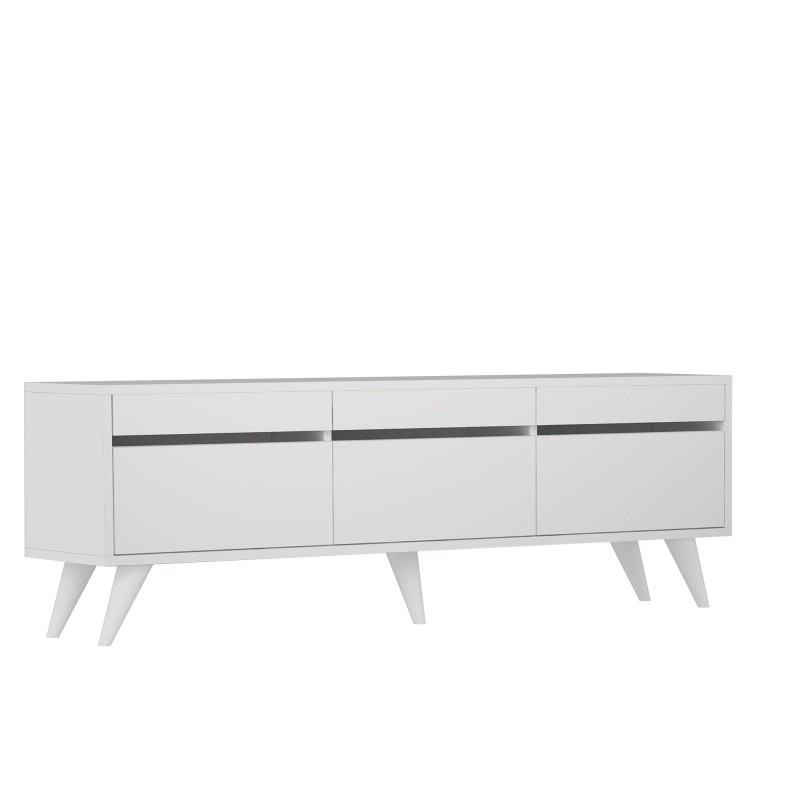 TV Stand River - White White