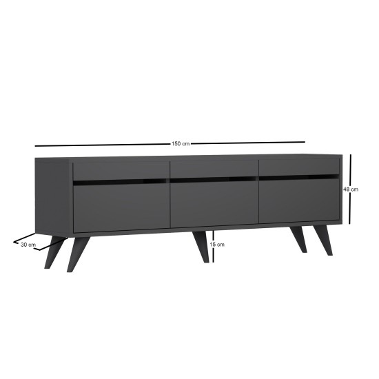 TV Stand River - Anthracite Anthracite