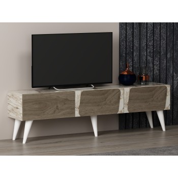 TV Stand Veas - Marble, Walnut Marble
Walnut