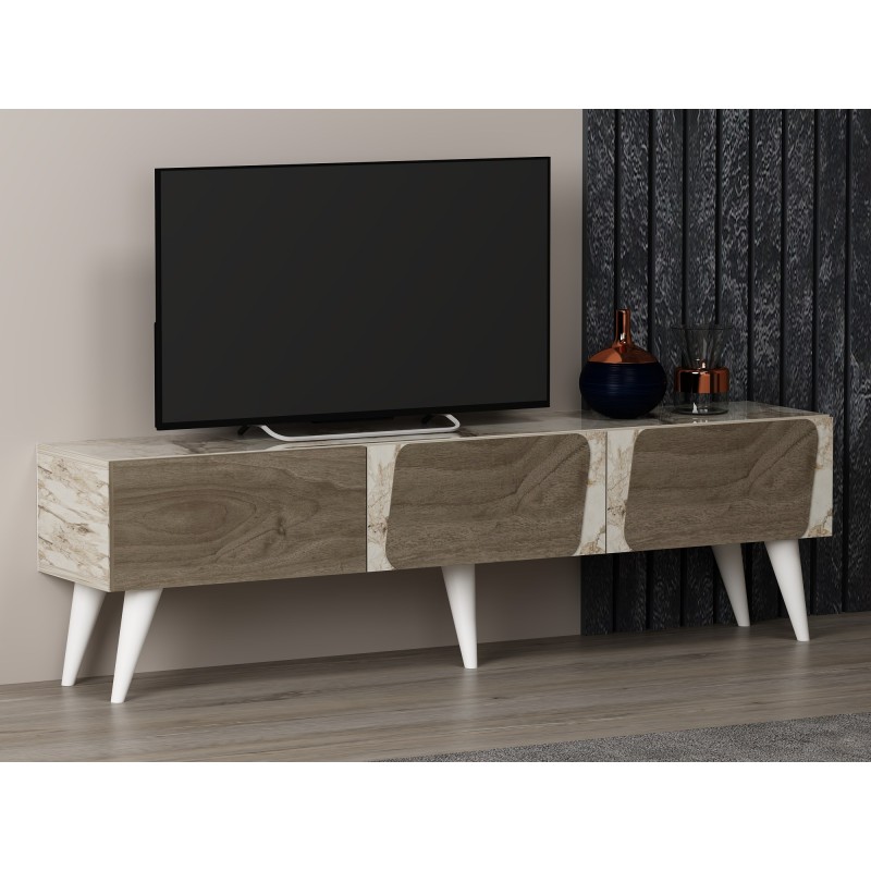 TV Stand Veas - Marble, Walnut Marble
Walnut