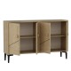 Μπουφές - Cria - Χρώμα Sapphire Δρυς - 120x75x30εκ