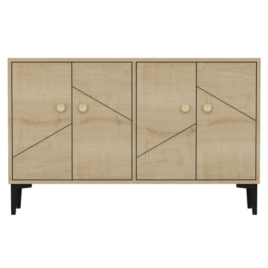 Μπουφές - Cria - Χρώμα Sapphire Δρυς - 120x75x30εκ