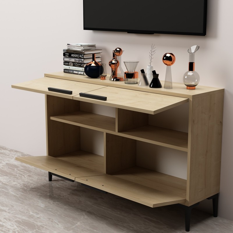 TV Stand Ctn - Sapphire Oak Sapphire Oak