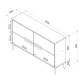 TV Stand Ctn - Anthracite Anthracite