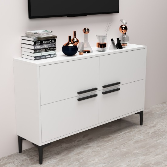 TV Stand Ctn - White White TV Stand Ctn - White White