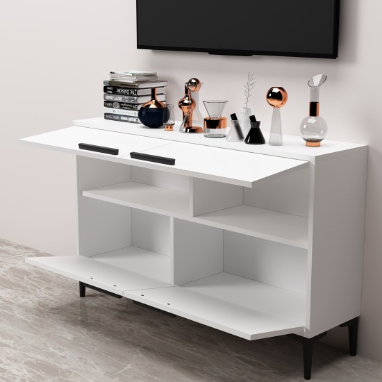 TV Stand Ctn - White White TV Stand Ctn - White White