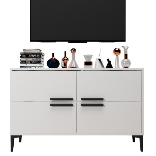 TV Stand Ctn - White White TV Stand Ctn - White White
