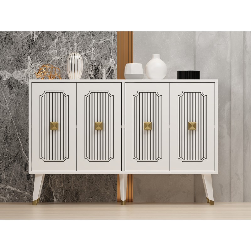 Console Derasi - White, Gold White
Gold
