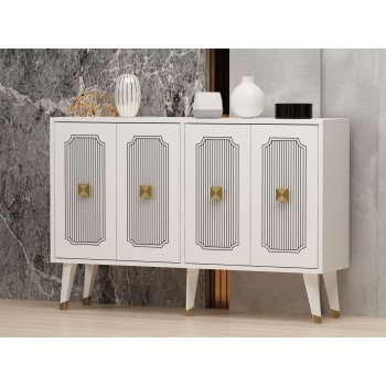 Console Derasi - White, Gold White
Gold