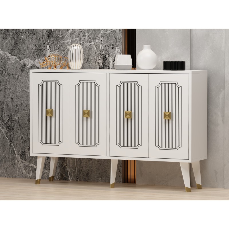 Console Derasi - White, Gold White
Gold