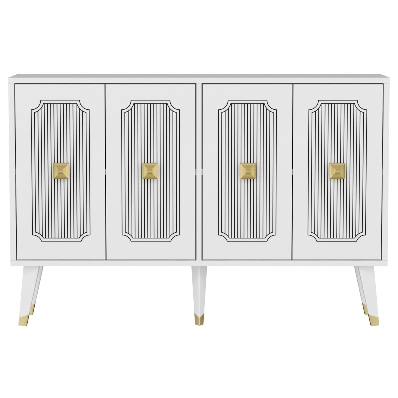 Console Derasi - White, Gold White
Gold