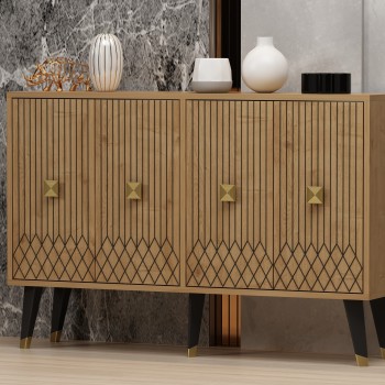 Console Carbın - Sapphire Oak, Gold Sapphire Oak
Gold