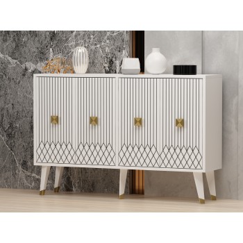 Console Carbın - White, Gold White
Gold