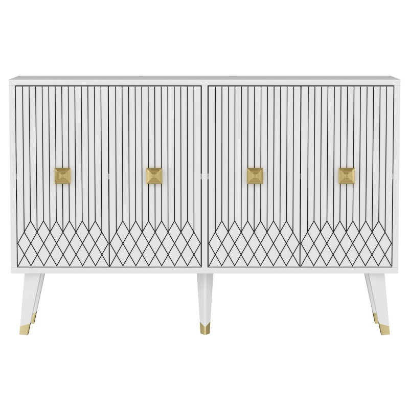 Console Carbın - White, Gold White
Gold