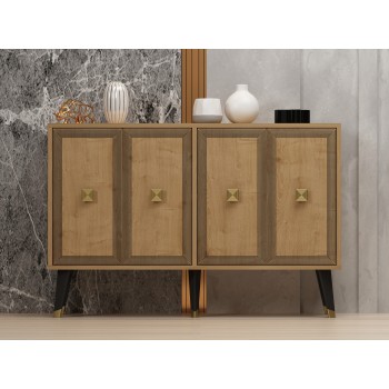 Console Ansel - Sapphire Oak, Gold Sapphire Oak
Gold