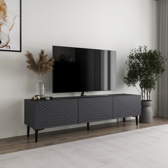 TV Stand Felix - Anthracite Anthracite TV Stand Felix - Anthracite Anthracite