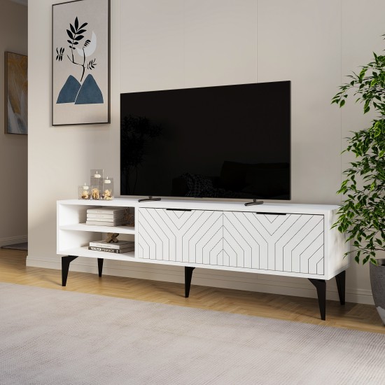 TV Stand Regina - White White TV Stand Regina - White White