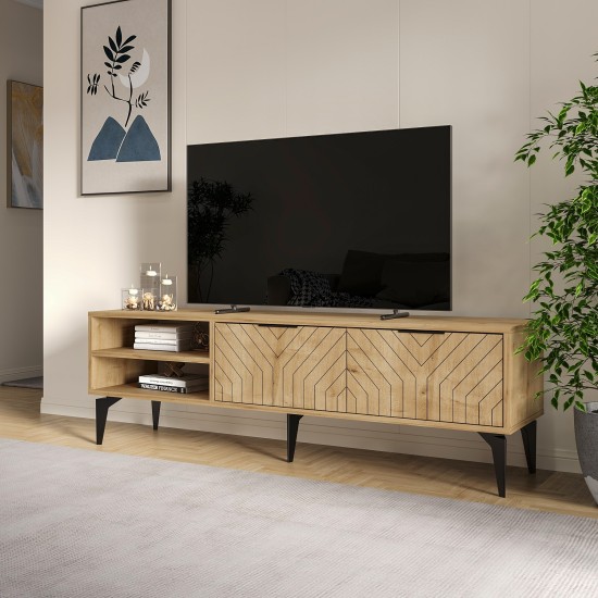TV Stand Regina - Sapphire Oak Sapphire Oak TV Stand Regina - Sapphire Oak Sapphire Oak