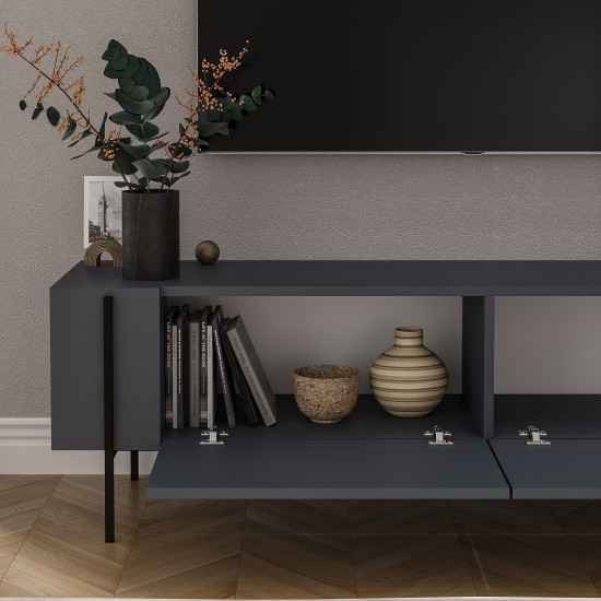 TV Stand Herman - Anthracite Anthracite TV Stand Herman - Anthracite Anthracite