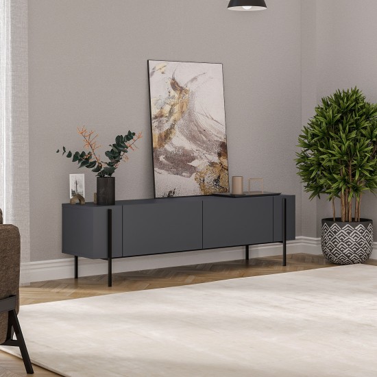 TV Stand Herman - Anthracite Anthracite TV Stand Herman - Anthracite Anthracite