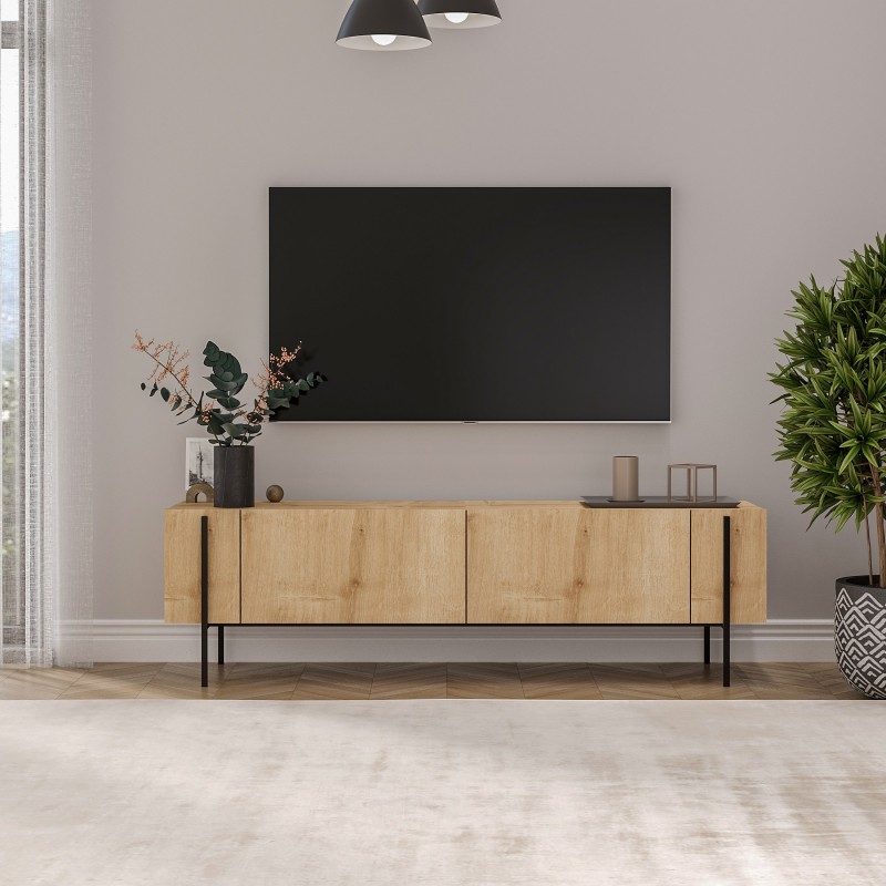 TV Stand Herman - Sapphire Oak Sapphire Oak
