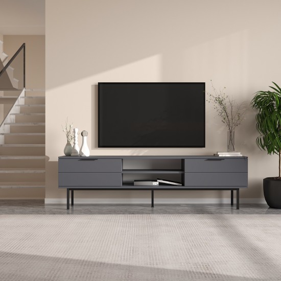 TV Stand Paul - Anthracite Anthracite TV Stand Paul - Anthracite Anthracite