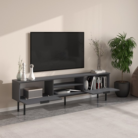TV Stand Paul - Anthracite Anthracite TV Stand Paul - Anthracite Anthracite