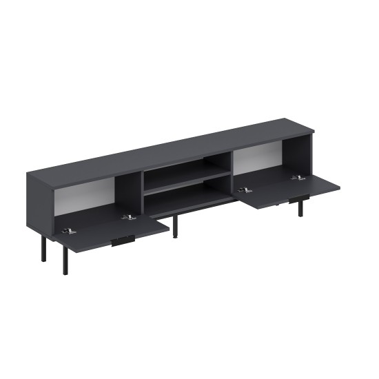 TV Stand Paul - Anthracite Anthracite TV Stand Paul - Anthracite Anthracite