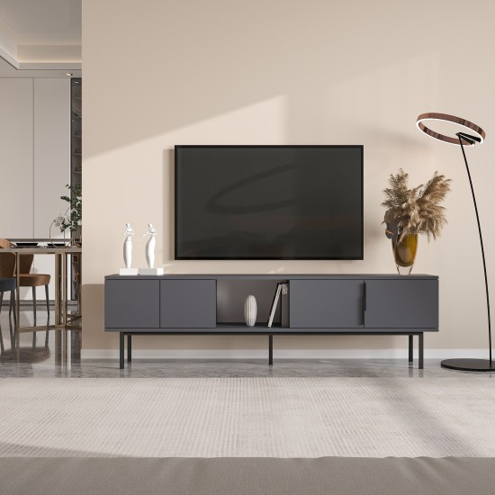 TV Stand Ramsey - Anthracite Anthracite TV Stand Ramsey - Anthracite Anthracite