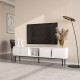 TV Stand Ramsey - White White TV Stand Ramsey - White White