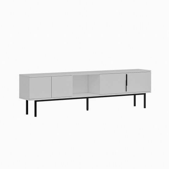 TV Stand Ramsey - White White TV Stand Ramsey - White White