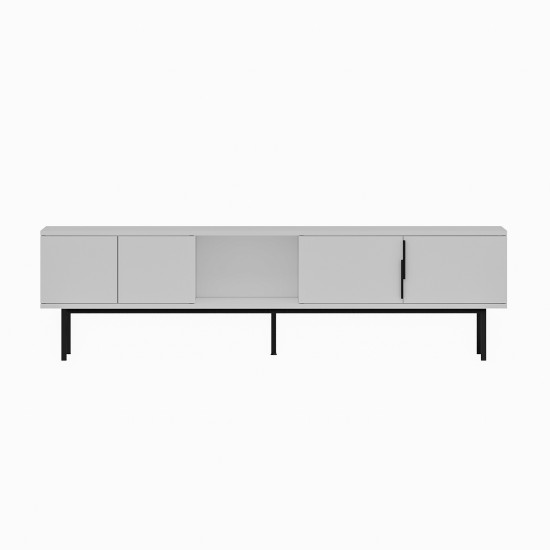 TV Stand Ramsey - White White TV Stand Ramsey - White White