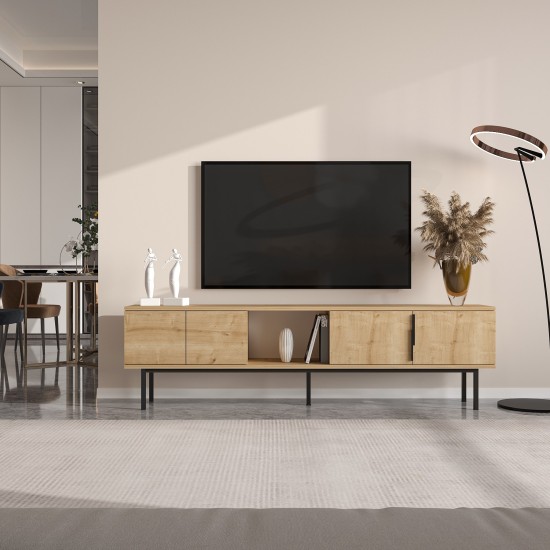 TV Stand Ramsey - Sapphire Oak Sapphire Oak TV Stand Ramsey - Sapphire Oak Sapphire Oak