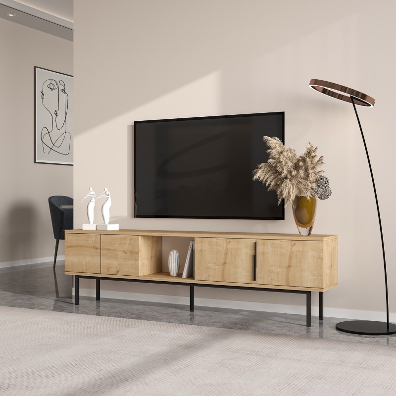 TV Stand Ramsey - Sapphire Oak Sapphire Oak